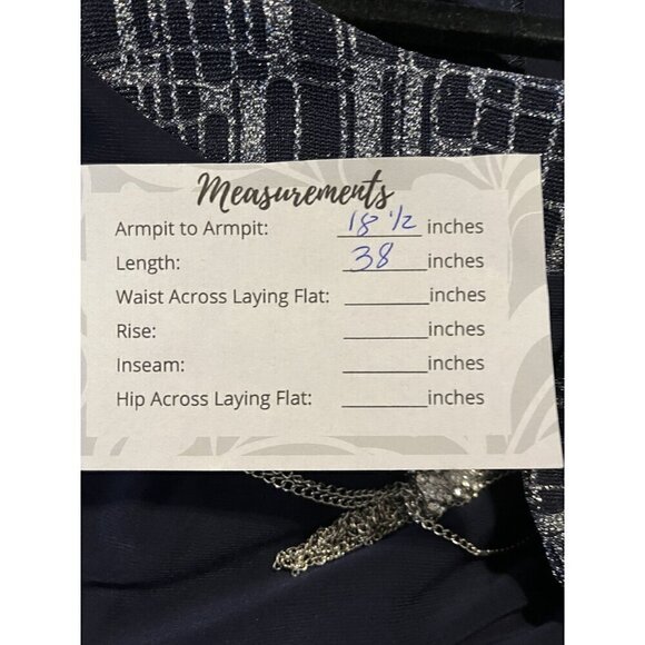 R&M Richards Navy / Silver Party , Cocktail , MOB Dress & Jacket Set, Size 6 - Picture 9 of 11